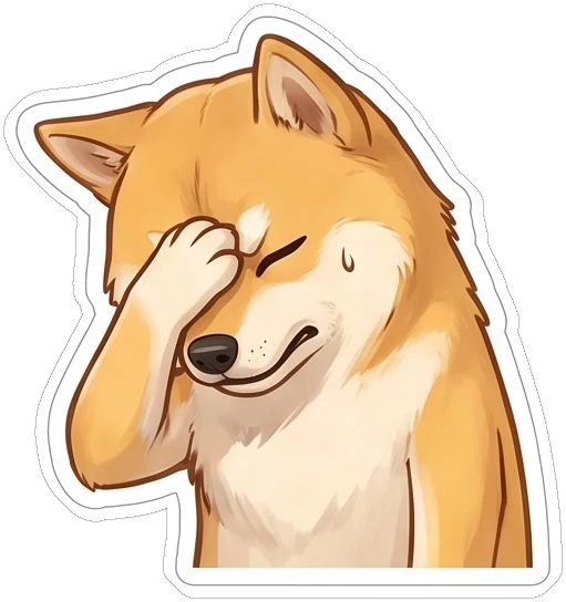 SHIJIN facepalming with one paw